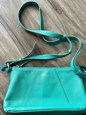 Radley London Leather Crossbody in Green